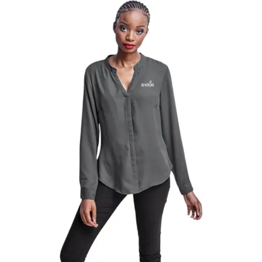 Ladies Long Sleeve Ava Grey Main